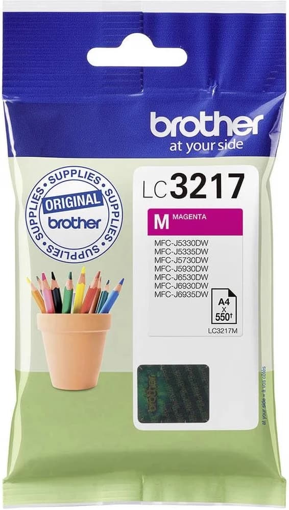 Brother Inkjet Cartridges, LC-3217, M