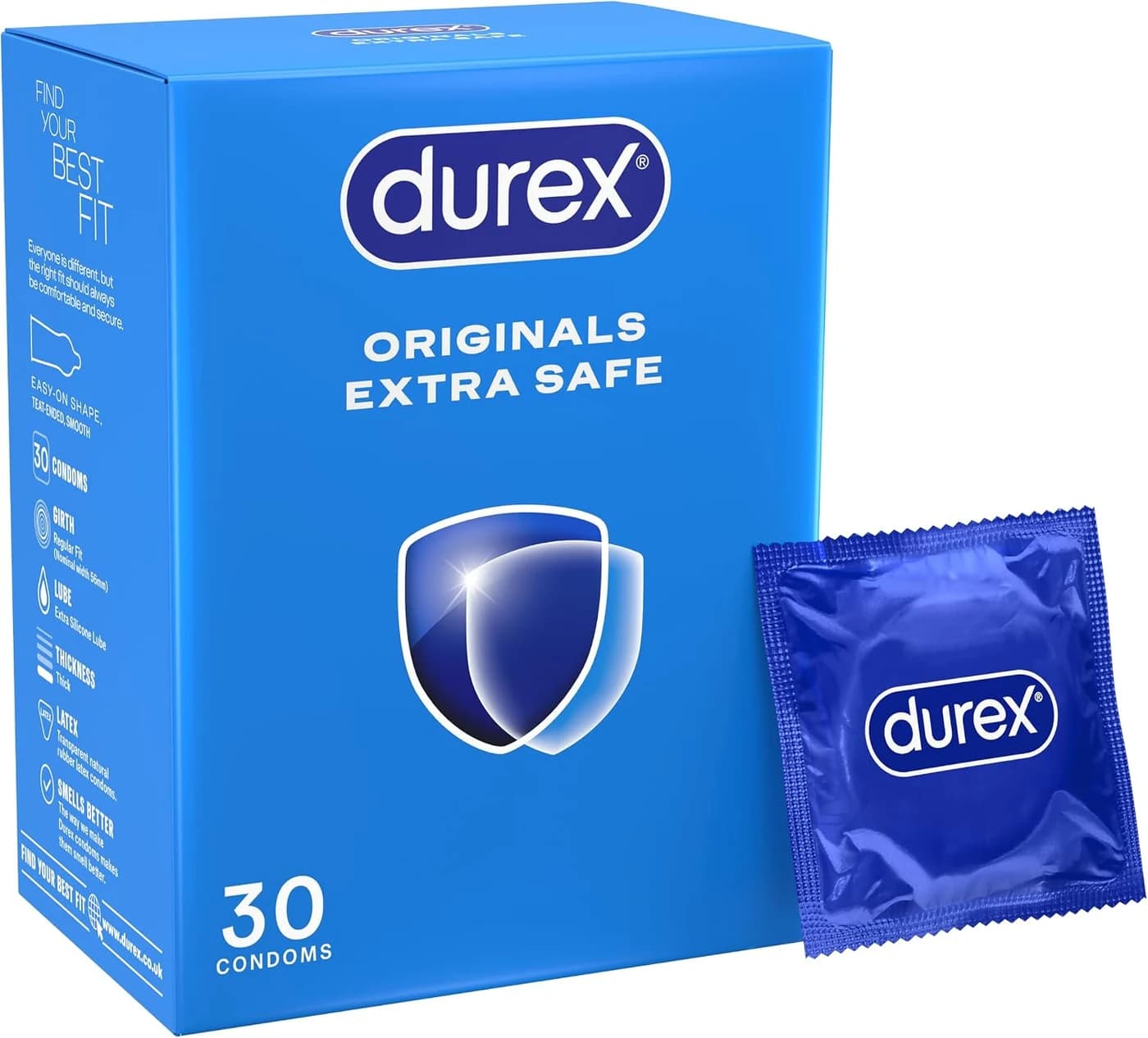 Durex Originals Extra Safe Condoms 30 pack