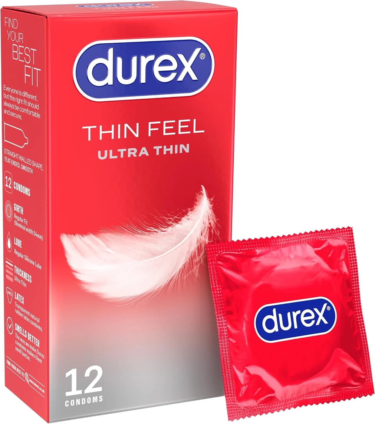Durex Thin Feel Ultra Thin Condoms 12 pack