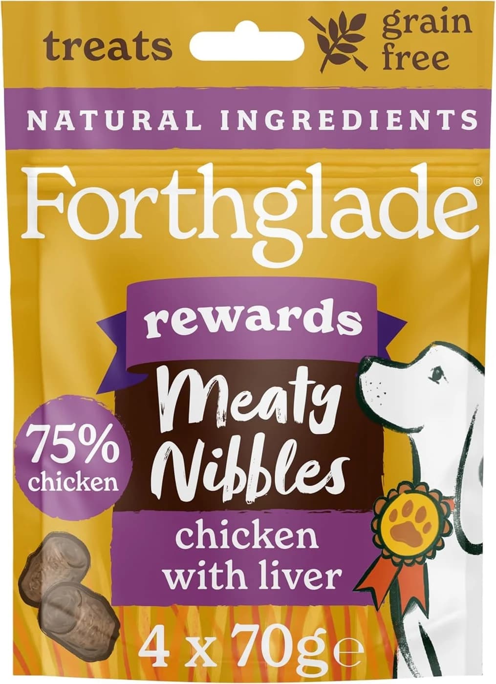 Forthglade Meaty Nibbles - Chicken with Liver
