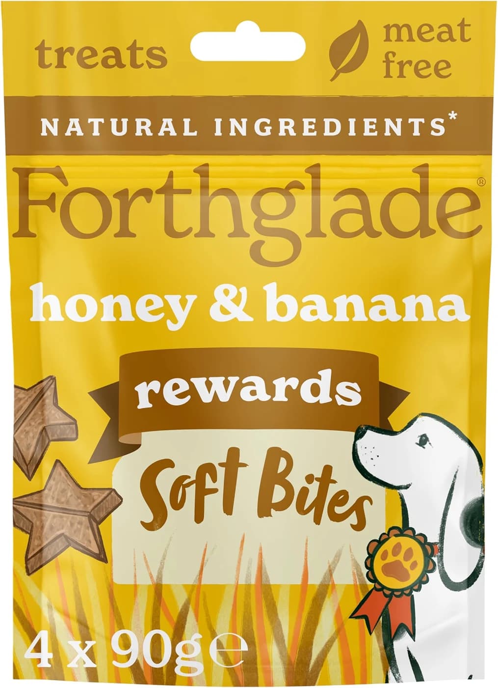 Forthglade Natural Soft Bite Dog Treats - Honey & Banana