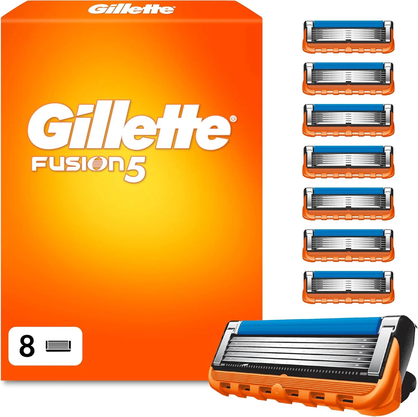 Gillette Fusion5 Razor Blades for Men, 8 Pack