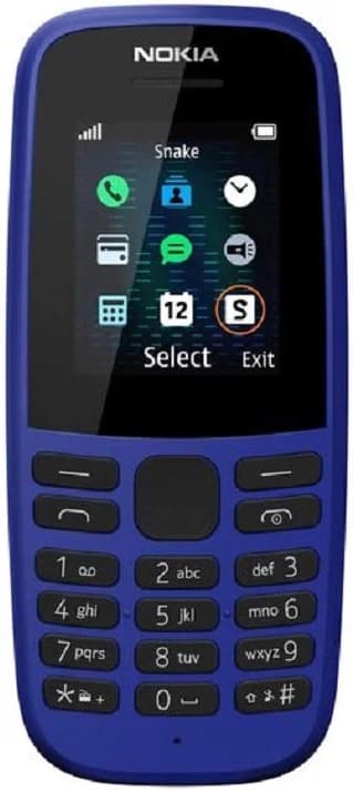 Nokia 105 (4th Edition) Mobile Phone - Blue