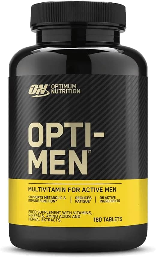 Optimum Nutrition Opti-Men Multi-Vitamin Supplements for Men, Unflavoured, 180 Tablets