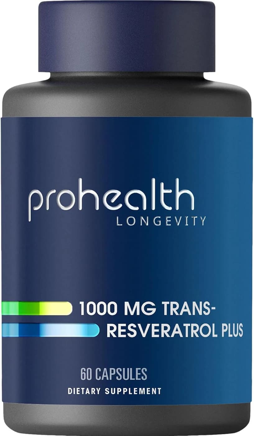 ProHealth Resveratrol 1000 mg Pure Trans-Resveratrol Plus 60 Capsules