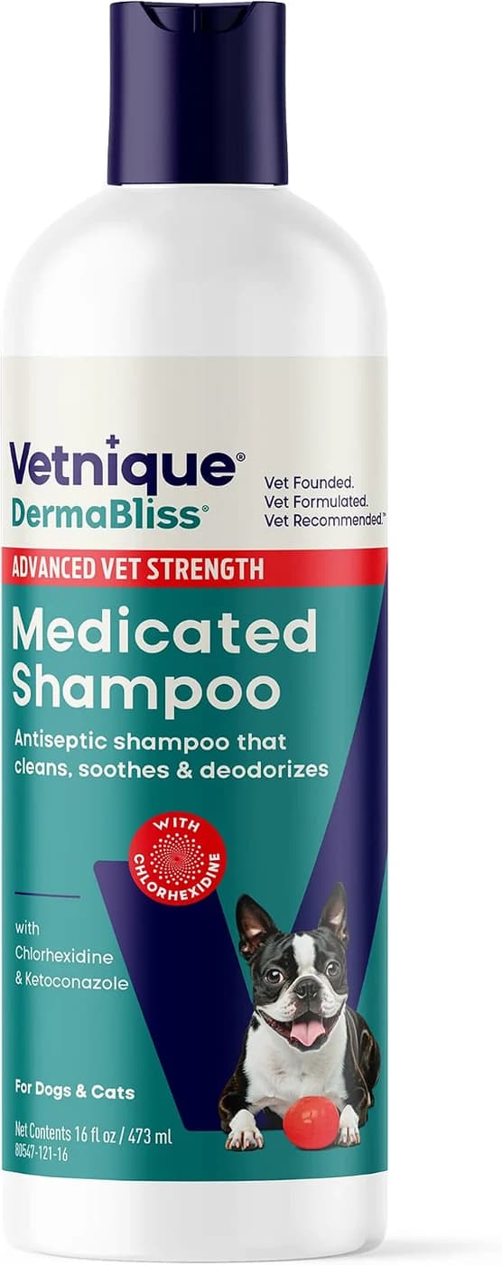 Vetnique DentaBliss Medicated Shampoo 16 fl oz / 473 ml