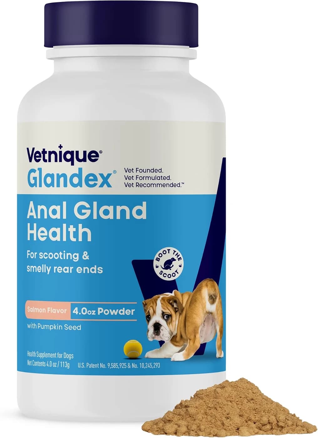 Vetnique Glandex Anal Gland Health, Salmon Flavour, 114 g / 4.0 oz Powder